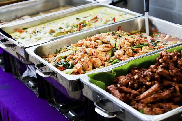 Thailand food buffet.
