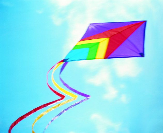 Colorful kite in sky
