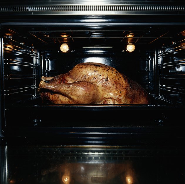 Roosted chicken in oven