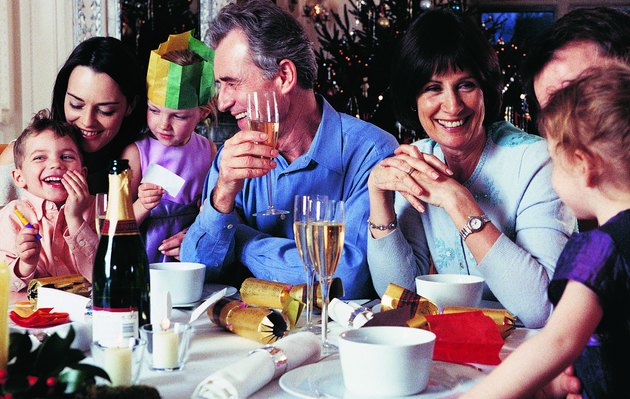 Family at Christmas Dinner
