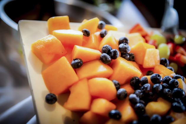 Canteloupe and Blueberry Fruit Platter