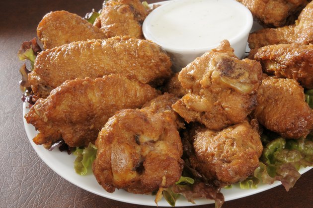 Chicken wings closeup