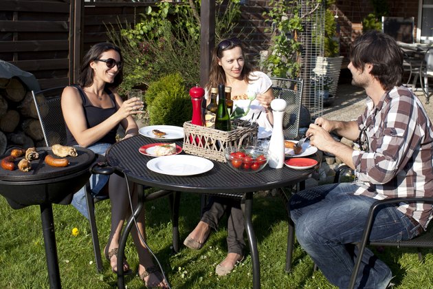Barbecue party in the garden