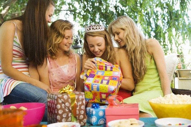 Teenage Girls at a Birthday Party
