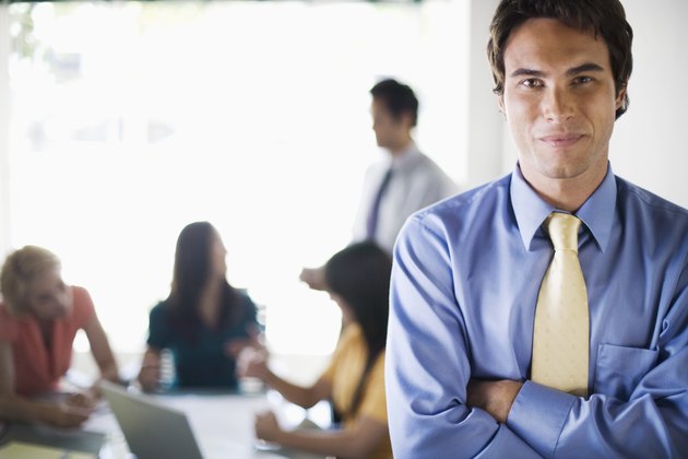 Businessman at meeting