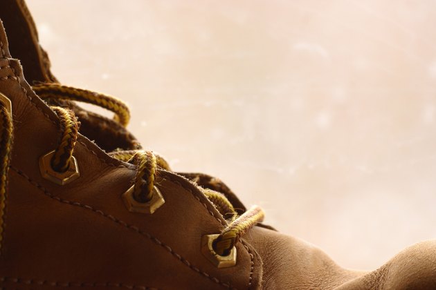 Close-up of bootlaces