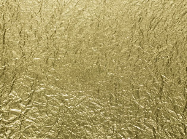Close-up of gold foil