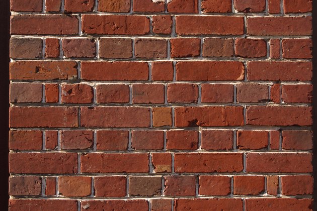 Weathered brick wall