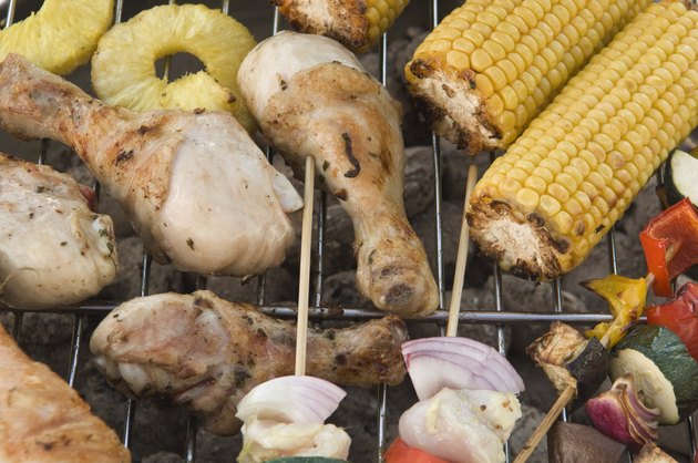Food on grill