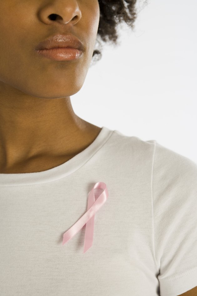 Woman with awareness ribbon