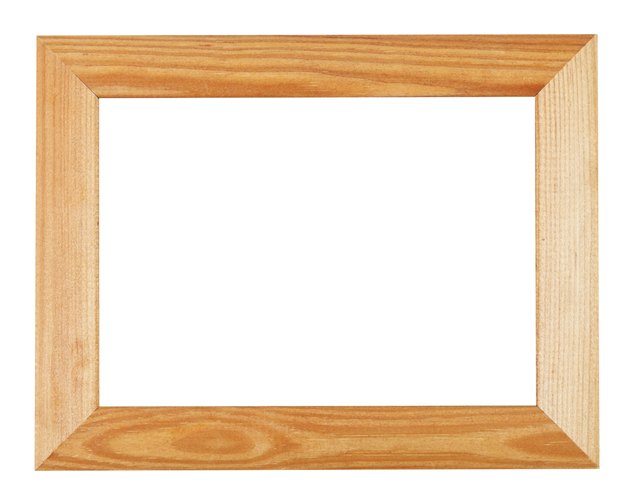 wide simple wooden picture frame