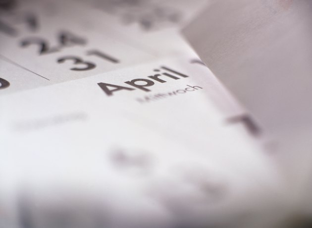 April German Calendar