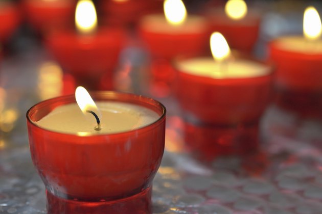 firing candle in catholic church
