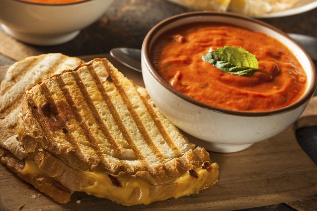 Grilled Cheese Sandwich with Tomato Soup