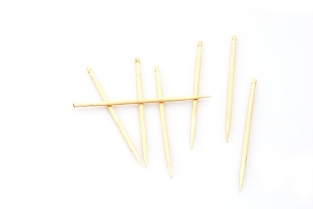 Tooth picks made to look like wickets