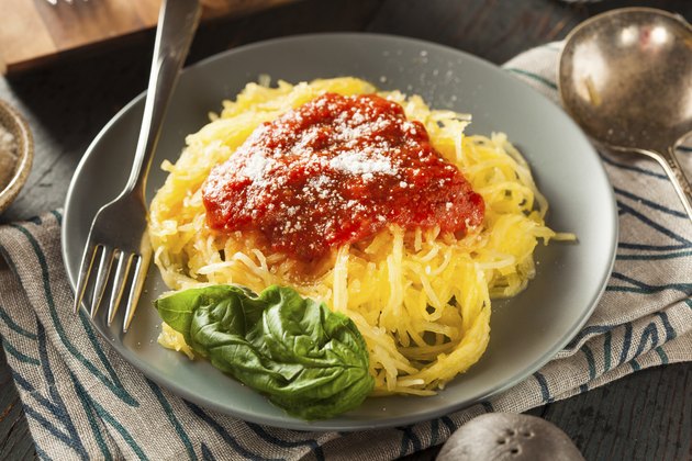 Homemade Cooked Spaghetti Squash Pasta