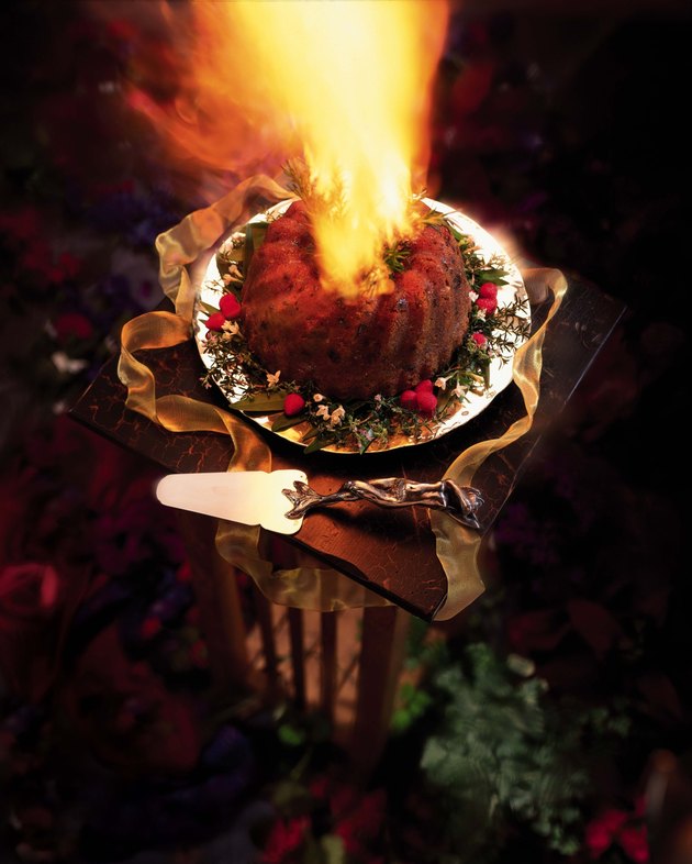 Christmas plum pudding