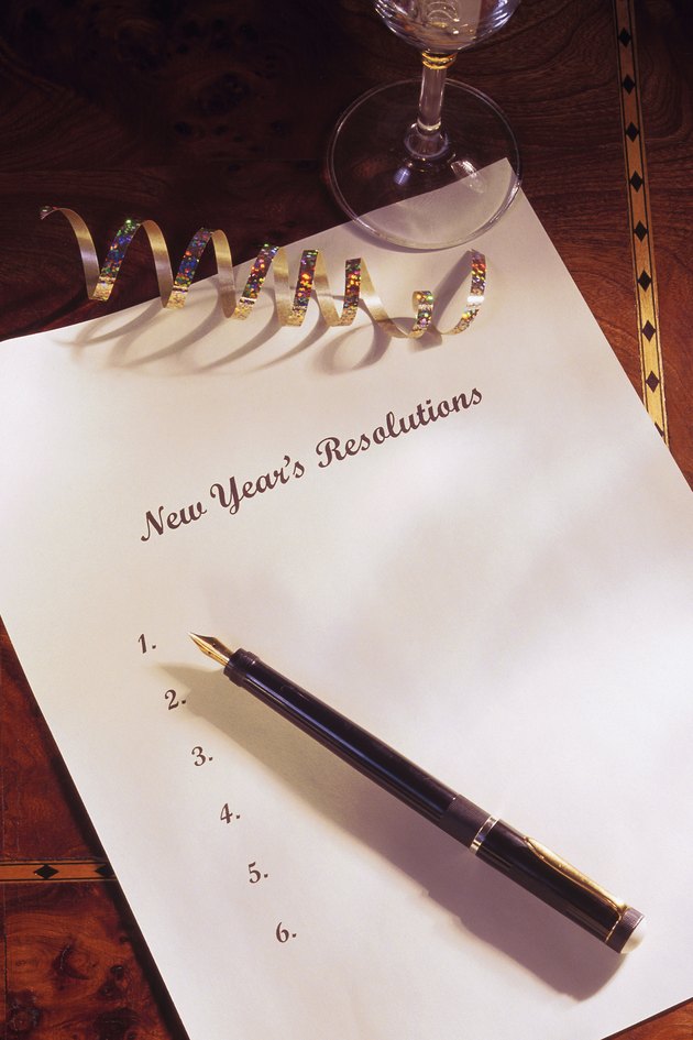 New Year's resolutions