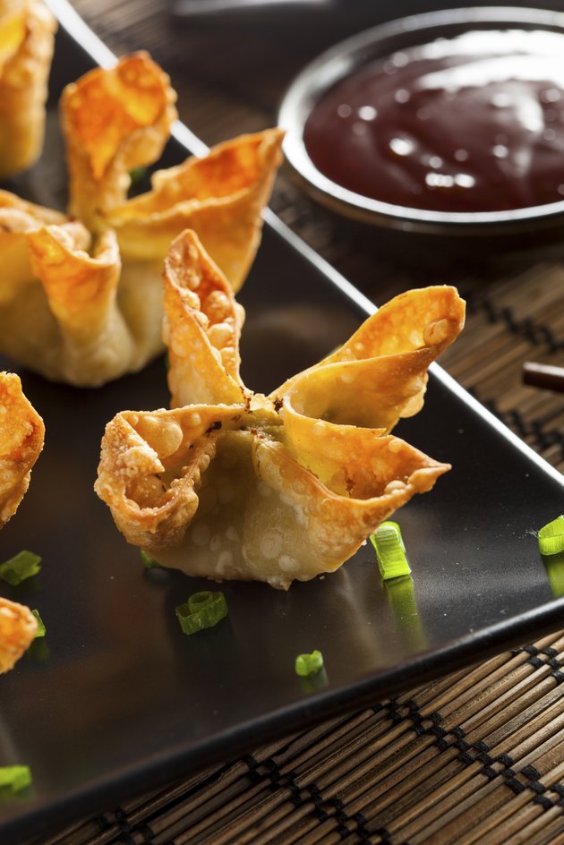 Asian Crab Rangoons with Sweet and Sour Sauce