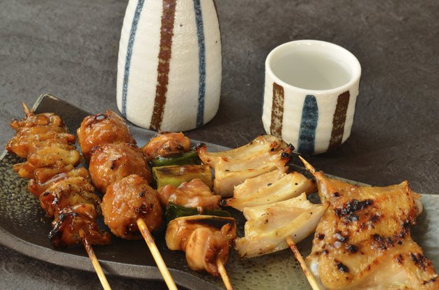 Char-broiled chicken "Yakitori"