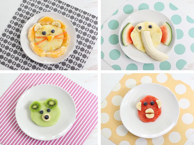 Animal-Shaped Fruit Snacks Ideas