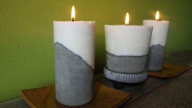 DIY Cement Candle Tutorial