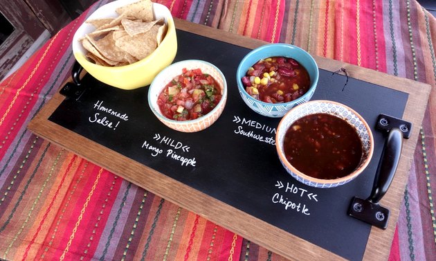 How to Make a Chalkboard Serving Tray