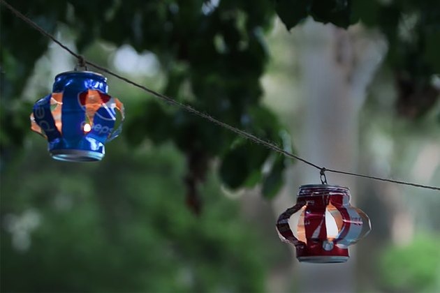 Upcycle Your Soda Cans Into These Charming Hanging Lanterns