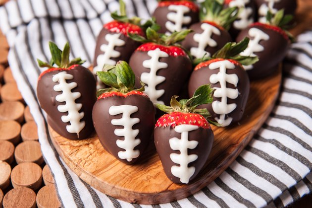 Chocolate Covered Strawberry Footballs Recipe