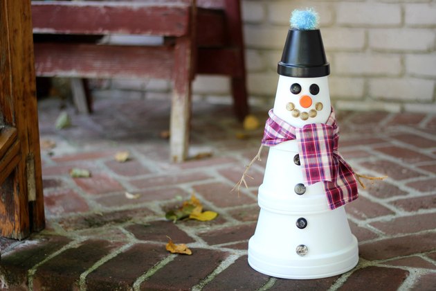 Clay Pot Snowman Tutorial