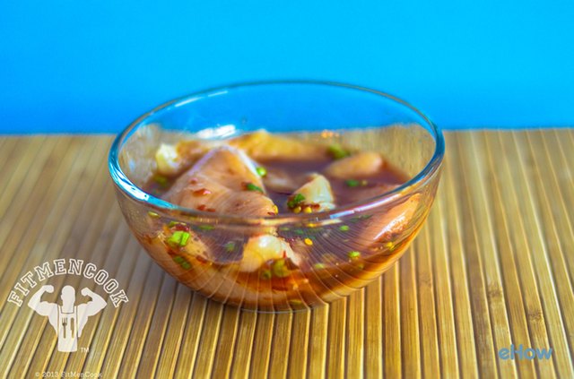 pour sauce over chicken
