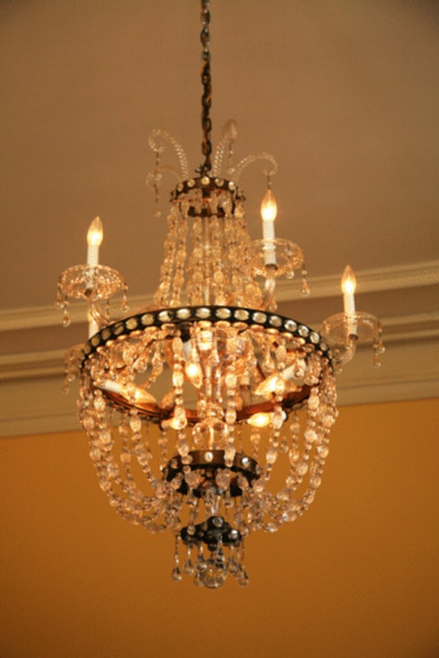 Antique Crystal Chandelier, Rewiring A Crystal Chandelier Without Taking It Down