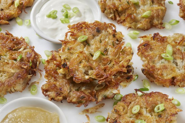 A New Twist On A Latke: Potato and Zucchini Pancakes and Homemade