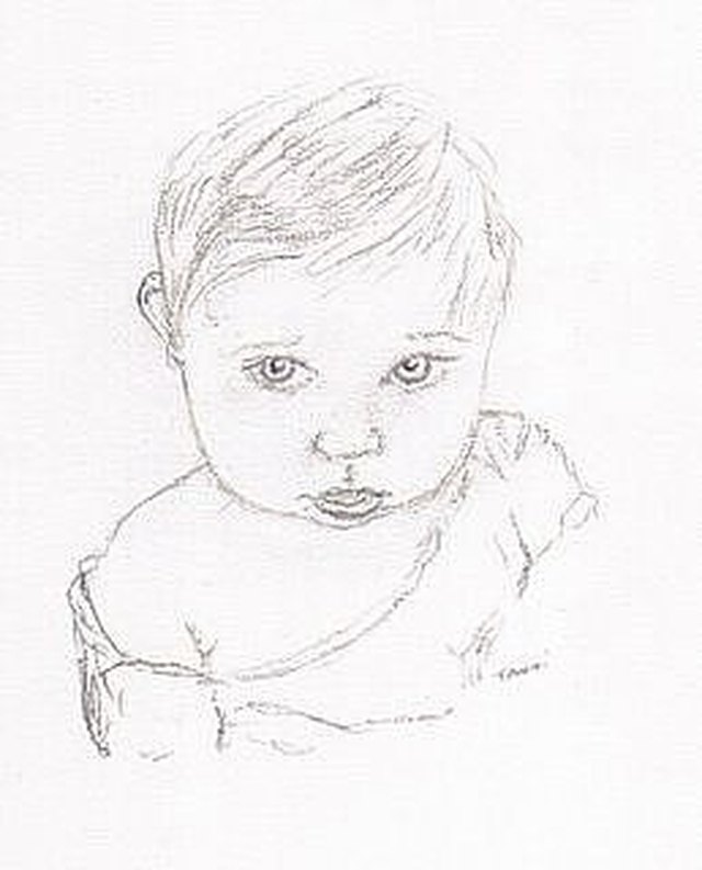 pencil drawing face baby boy || how to draw a cute baby boy for beginners /  