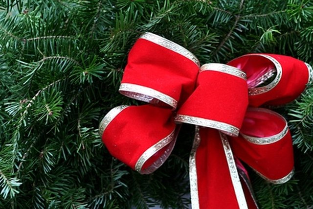 Our Christmas Tree With Ribbon + How To DIY It Yourself