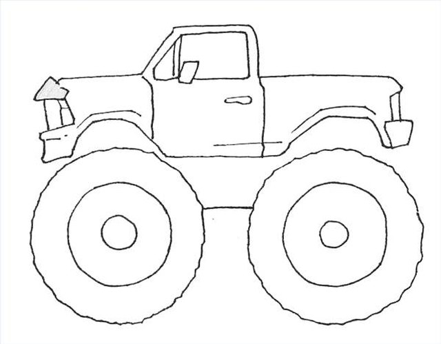 cool drawings of trucks