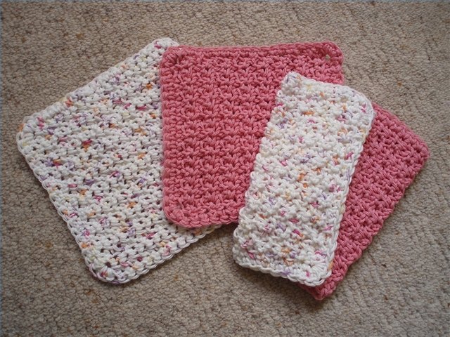 Easy Crochet Dishcloth Pattern for Beginners (all single crochets