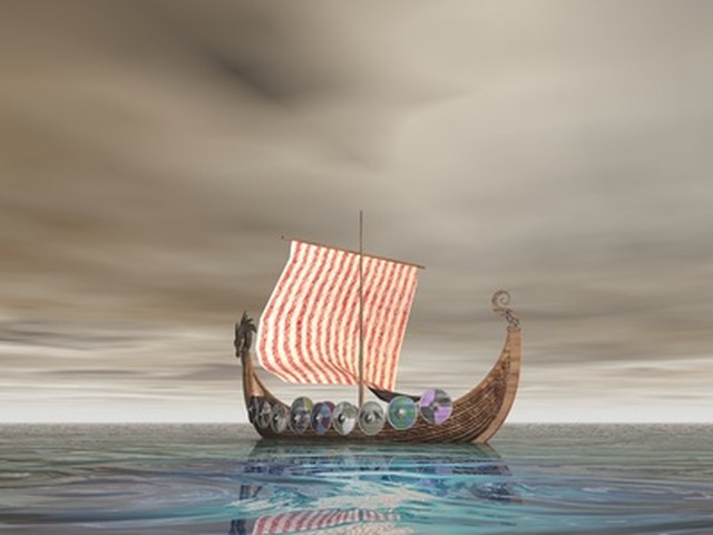 viking longship art