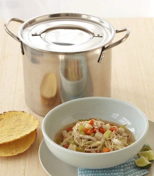 Mainstays Stainless Steel 5-Quart Dutch Oven with Glass Lid 