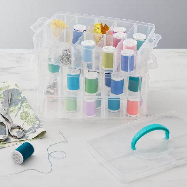 Simply Tidy Michaels Bead Organizer with Storage Containers by Simply Tidy