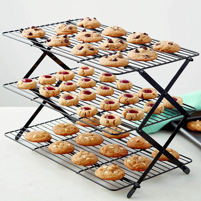 Hiware 2-Pack Cooling Racks for Baking, Stainless Steel Wire Rack Baking  Rack Oven Rack Cookie Rack, Oven Safe, Rust-Resistant Rack for Cooking,  Baking, Roasting and Grilling - Fit Half Sheet Pan price