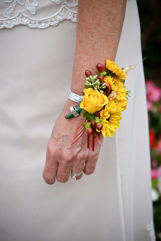 Baby store washcloth corsage