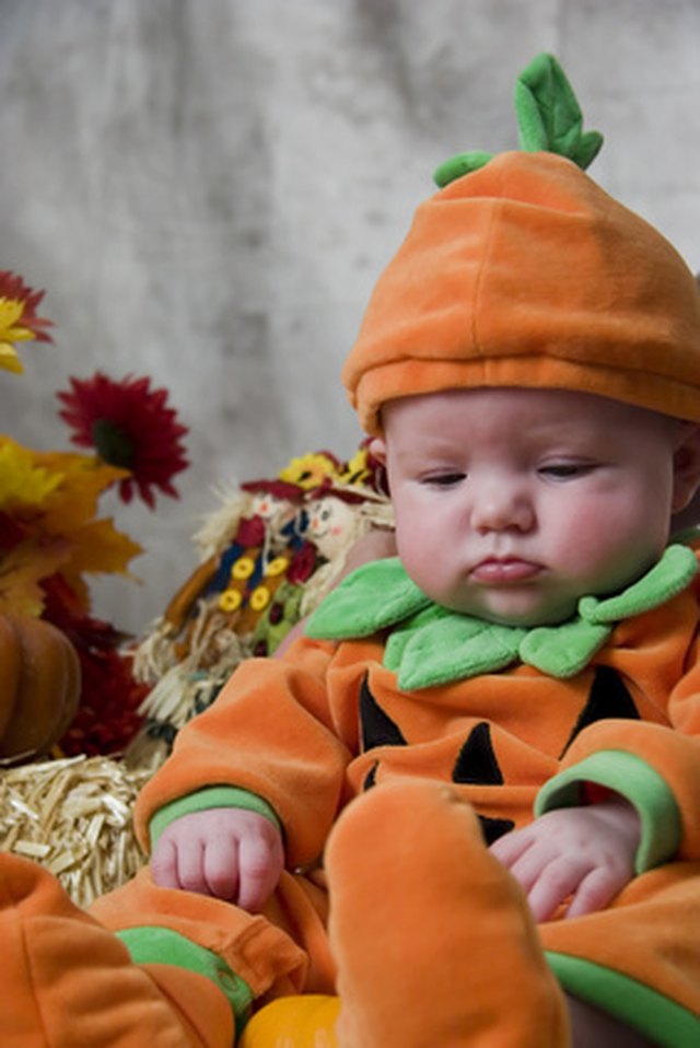 Baby in hot sale pumpkin costume