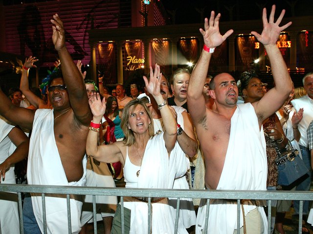 Jenny McCarthy Hosts Caesars Palace 40th Anniversary Toga Party