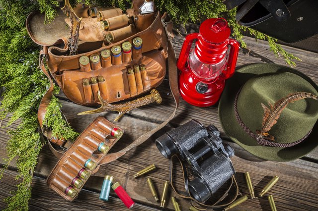 Equipment for hunting in forester lodge