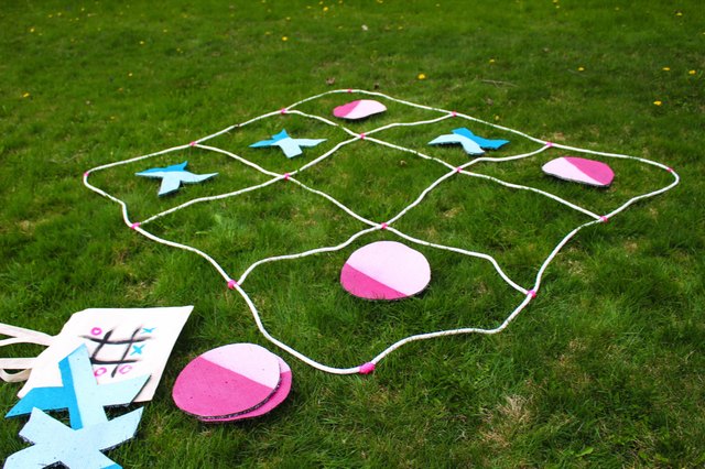 Outdoor Tic Tac Toe - DIY Project for Kids - Typically Simple