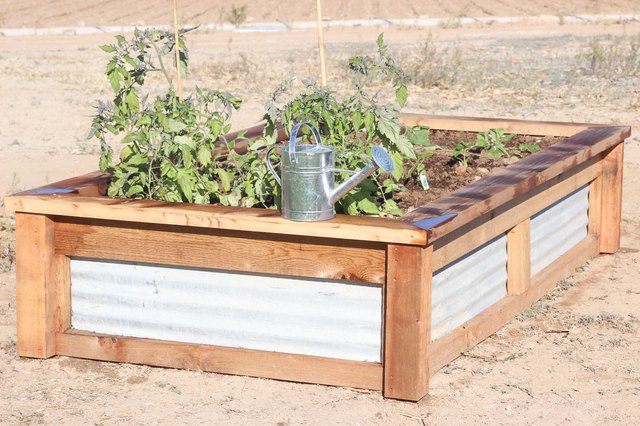 How To Build Raised Garden Beds With, Corrugated Metal Raised Bed Plans