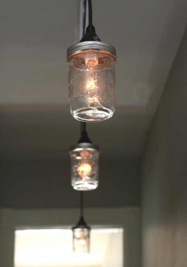 mason jar track lights