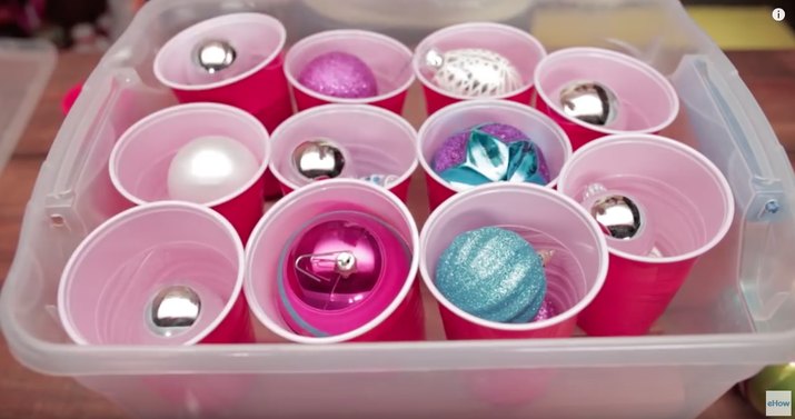 plastic cups for ornaments