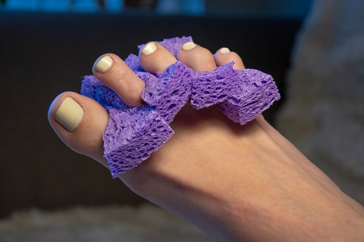 an image of pedicure sponges